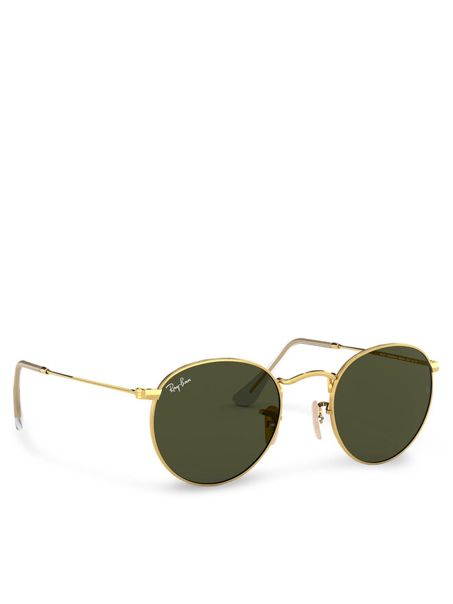 Ray-Ban Okulary przeciwsłoneczne Ray-Ban Round Metal 0RB3447 001 Złoty