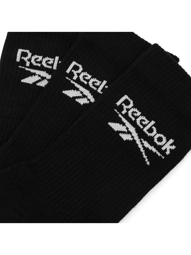 Reebok 3 pár uniszex hosszú szárú zokni Reebok R0452-SS24 (3-pack) Fekete