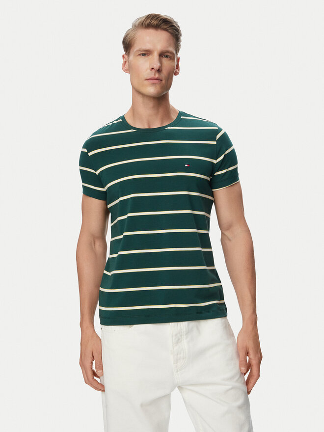 Tommy Hilfiger Tommy Hilfiger T-Shirt MW0MW10800 Grün Slim Fit