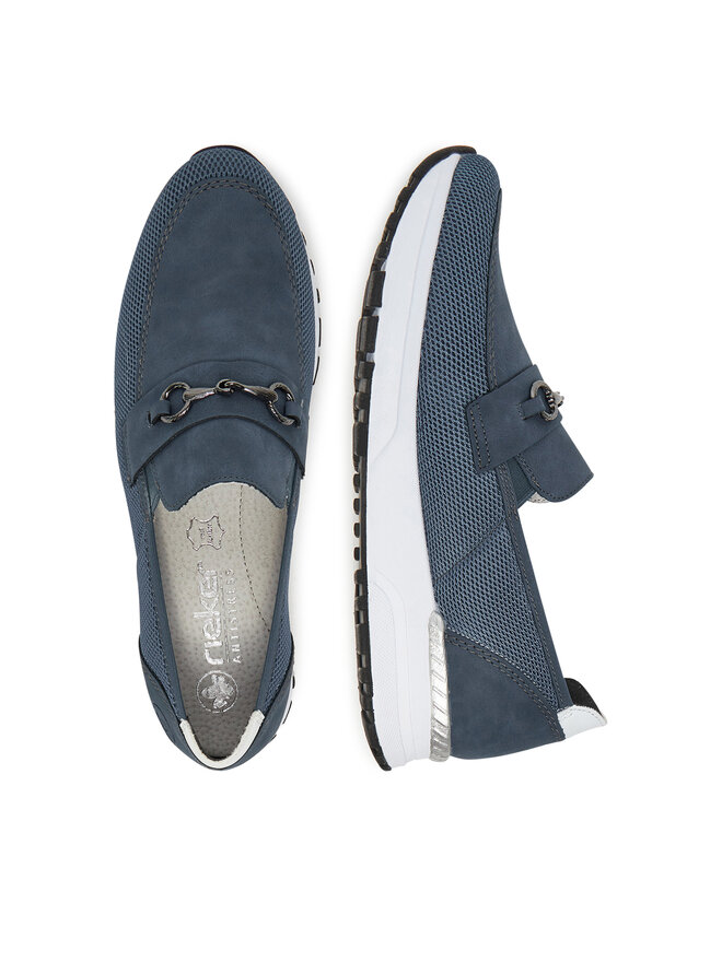 Rieker Pantofi Rieker N7455-14 Bleumarin
