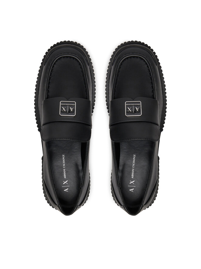 Armani Exchange Loaferek Armani Exchange XDA006 XV874 00002 Fekete