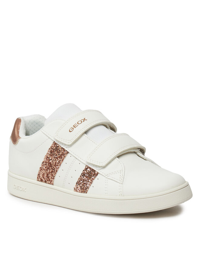 Geox Sneakersy Geox J Eclyper Girl J45LRA 000BC C1ZH8 D Bílá