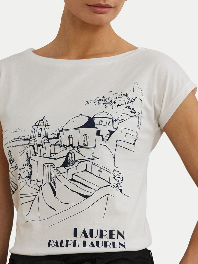 LAUREN RALPH LAUREN LAUREN RALPH LAUREN T-Shirt 200971072002 Weiß Relaxed Fit