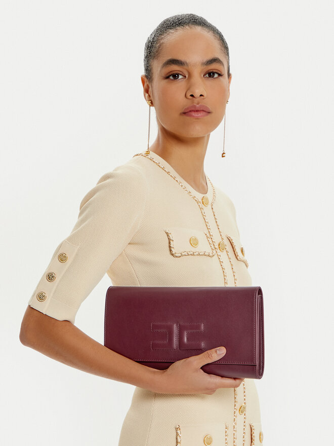 Elisabetta Franchi Torebka Elisabetta Franchi BS-76N-47E2-V450 Bordowy