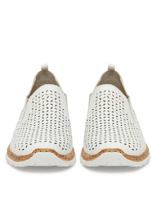 Rieker Pantofi Rieker N4251-80 Alb