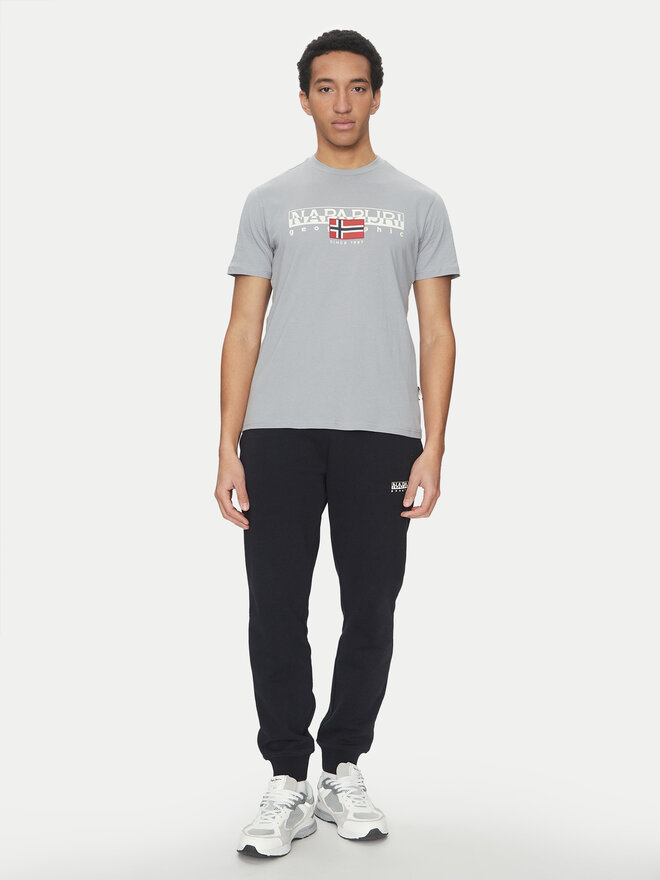 Napapijri Napapijri T-shirt S-Aylmer NP0A4HTO Siva Regular Fit