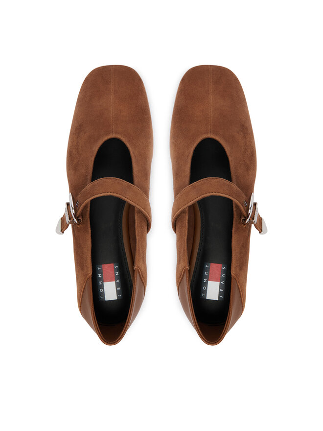 Tommy Jeans Ballerinas Tommy Jeans Tjw Ballerina Suede EN0EN03067 Braun