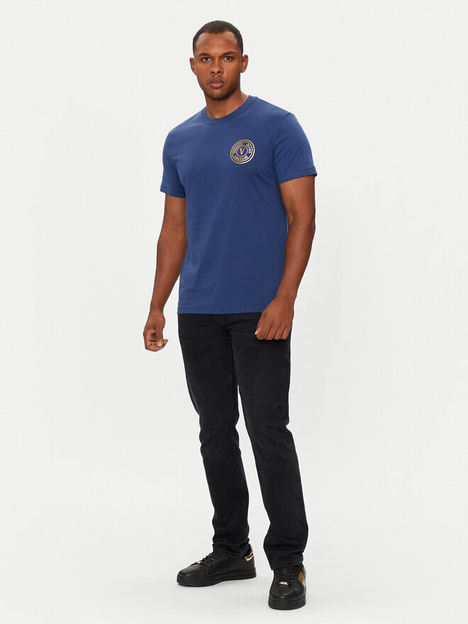 Versace Jeans Couture Versace Jeans Couture T-Shirt 77GAHT00 CJ00T Blau Slim Fit