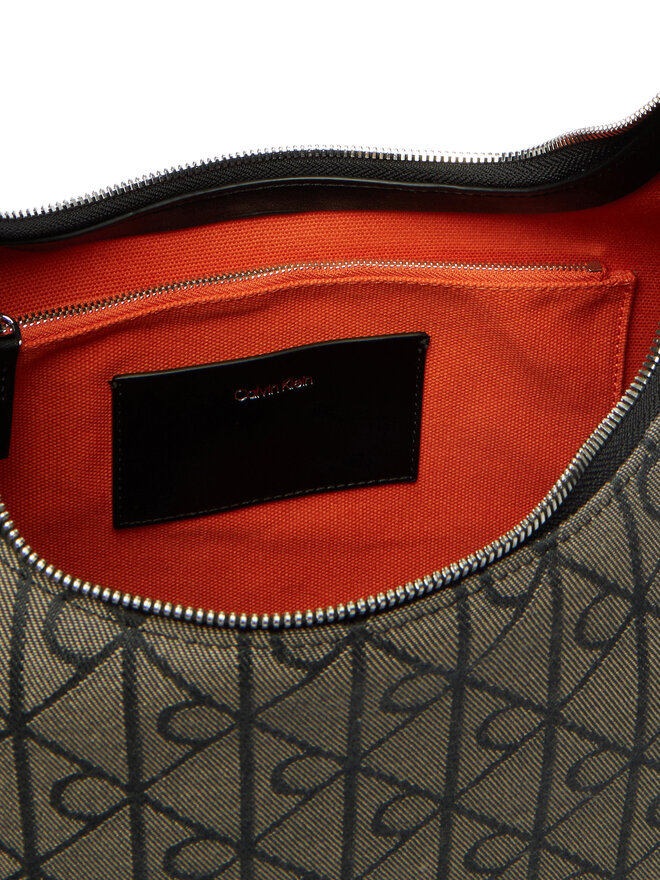 Calvin Klein Handtasche Calvin Klein Emblem Jacquard LV04F3635G Khakifarben