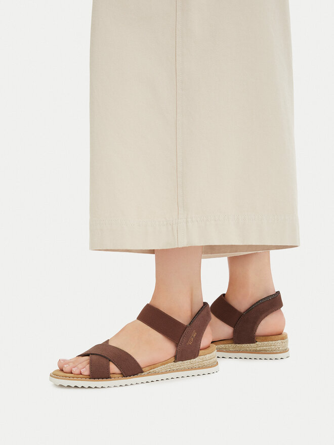 Skechers Босоніжки Skechers BOBS Desert Kiss - Golden Lily 114418/CHOC Коричневий