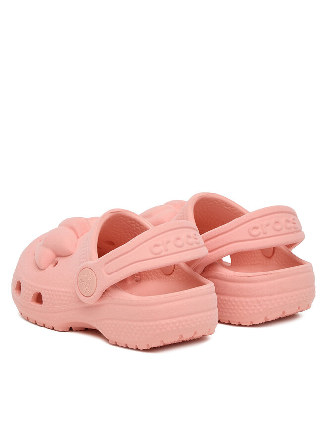 Crocs Pantoletten Crocs Toddler Classic Velvet Bow Clog 211887 Rosa