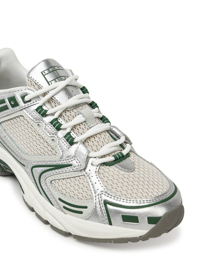 Tommy Jeans Sneakersy Tommy Jeans Archive'97 Metallic EN0EN02796 Zelená