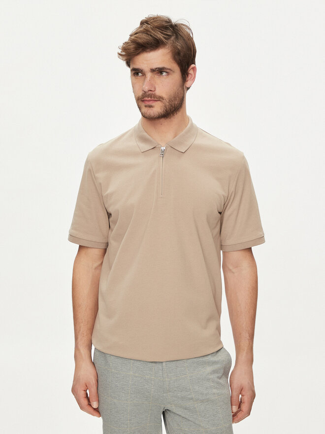 Jack&Jones Jack&Jones Polo marškinėliai Mac 12249324 Smėlio Standard Fit