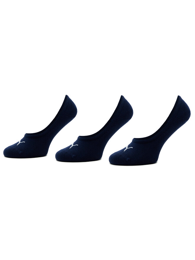Puma Set di 3 paia di pedulini unisex Puma Footie 3P Unisex 906930 Blu scuro