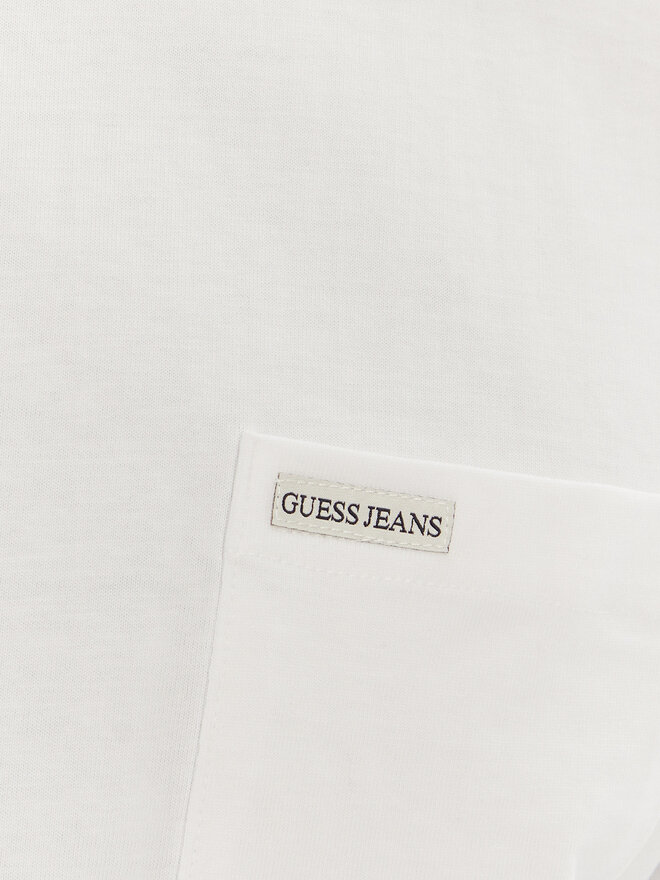 Guess Jeans Guess Jeans Marškinėliai M5RI74 K8FQ4 Balta Regular Fit
