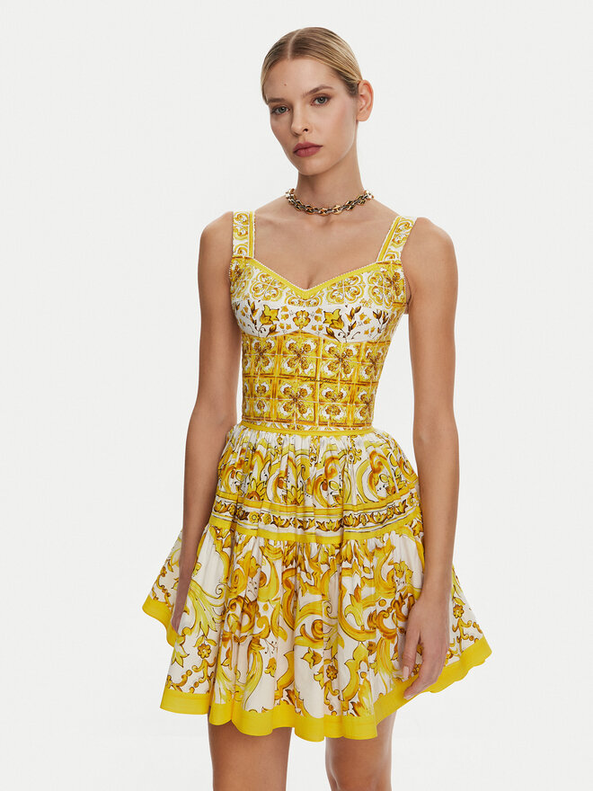 Dolce&Gabbana Dolce&Gabbana Marškinėliai F7W98T HH5EA Geltona Regular Fit