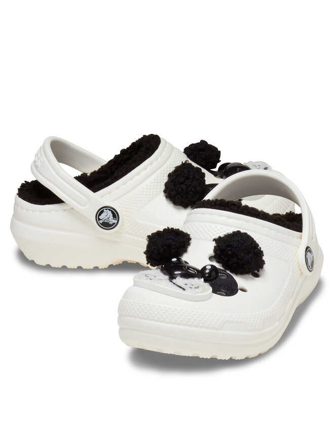 Crocs Natikači Crocs Classic Lined Iam Panda Bear Clog T 210395 Bela