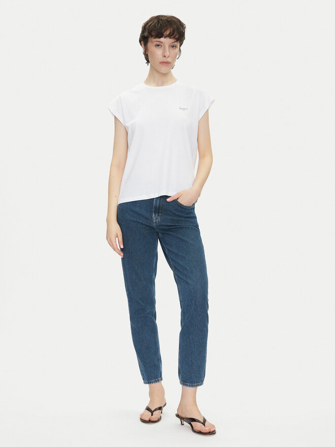 Pepe Jeans Pepe Jeans T-Shirt Blooma PL506030 Weiß Regular Fit