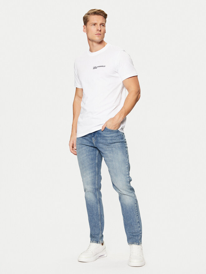 Karl Lagerfeld Jeans Karl Lagerfeld Jeans Camiseta A1M17003 Blanco Slim Fit