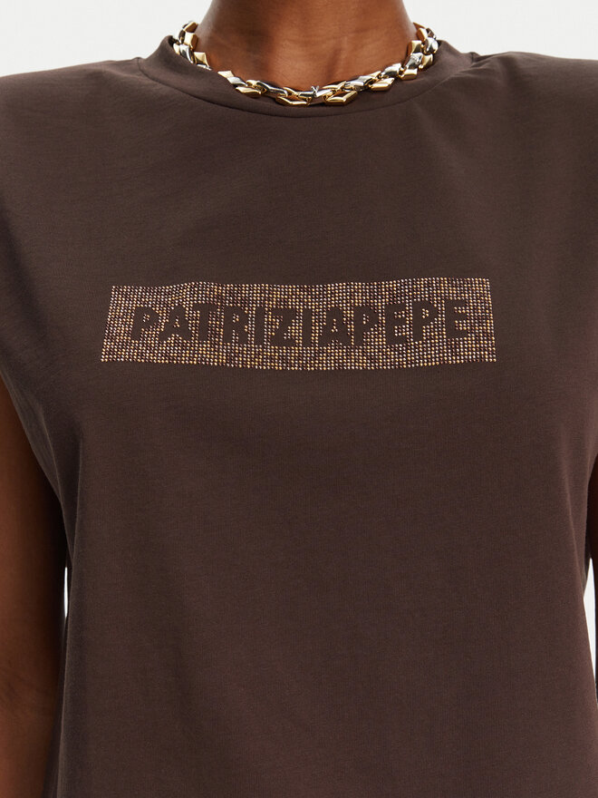 Patrizia Pepe Patrizia Pepe Camiseta 2M4423/J274-B825 Marrón Regular Fit