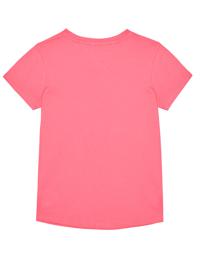 Tommy Hilfiger Tommy Hilfiger Marškinėliai Essential Tee KG0KG05242 D Rožinė Regular Fit