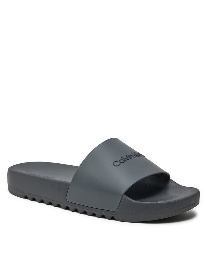 Calvin Klein Ciabatte Calvin Klein Chuncky Pool Slide Rub HM0HM01063 Grigio