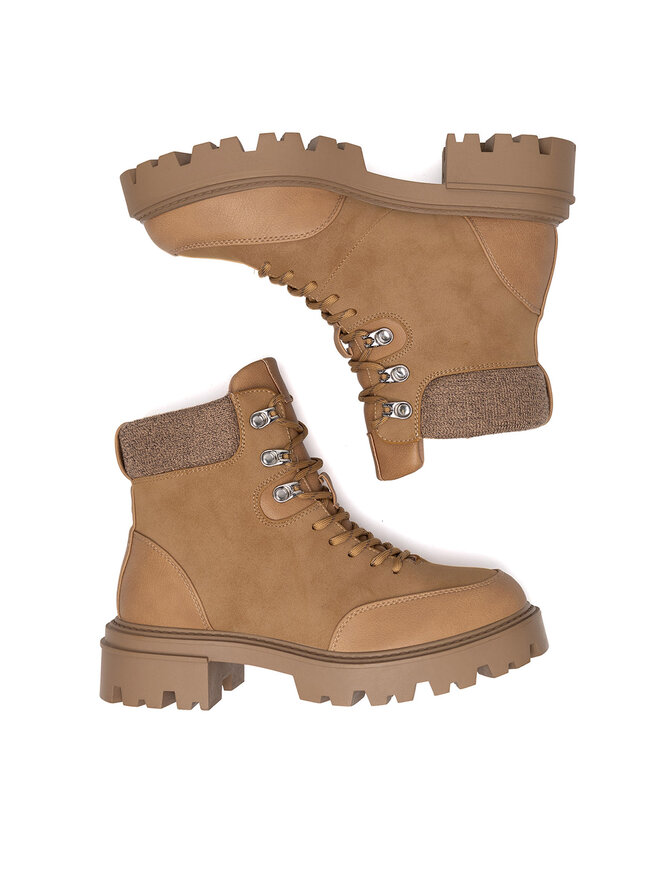 Jenny Fairy Schnürstiefeletten Jenny Fairy WYL3996-1 Beige