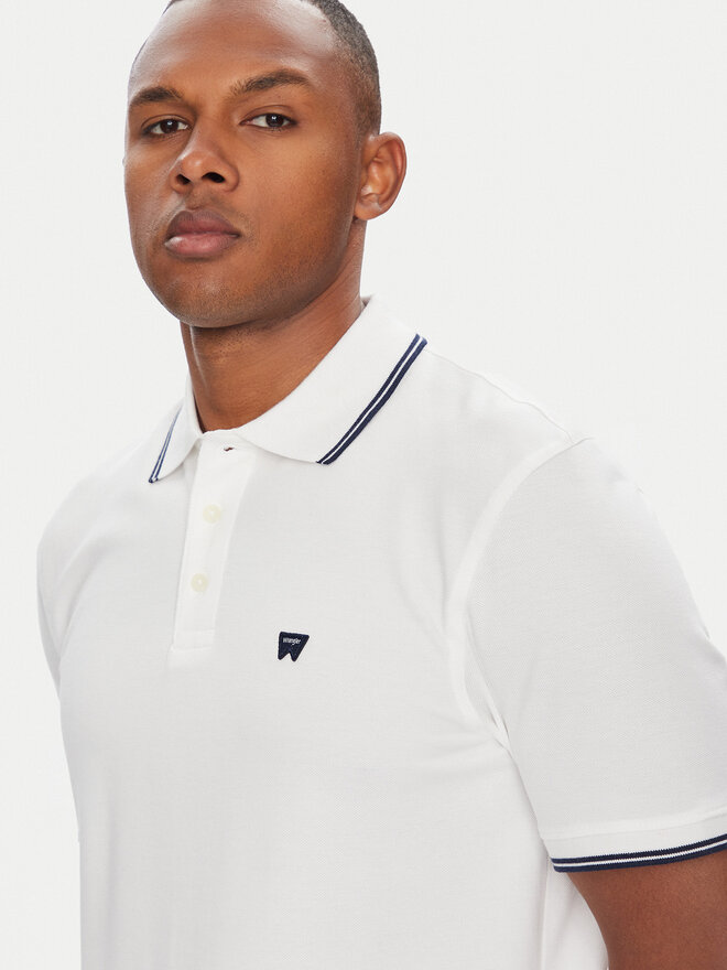 Wrangler Wrangler Poloshirt 112365466 Weiß Regular Fit