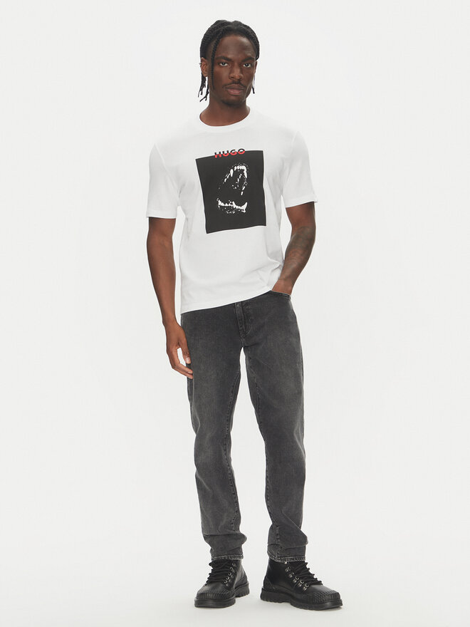 HUGO HUGO Camiseta Dobero 50542734 Blanco Regular Fit