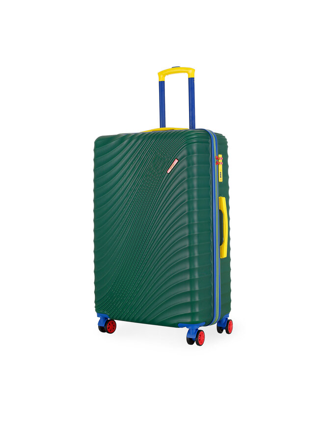 Semi Line Μεγάλη Βαλίτσα Semi Line T5936-3 Πράσινο