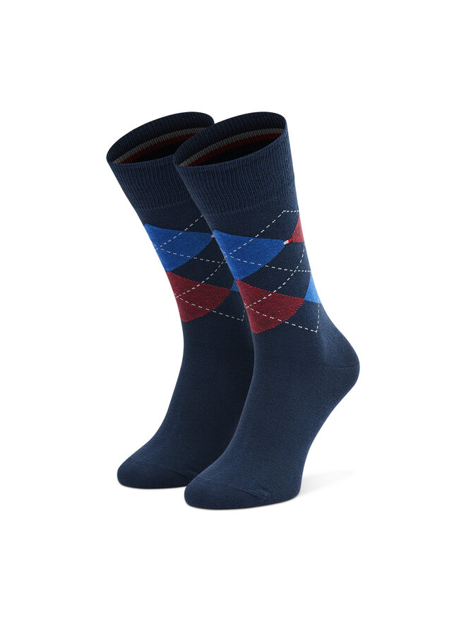 Tommy Hilfiger Σετ ψηλές κάλτσες ανδρικές 2 τεμαχίων Tommy Hilfiger 100001495 Σκούρο μπλε