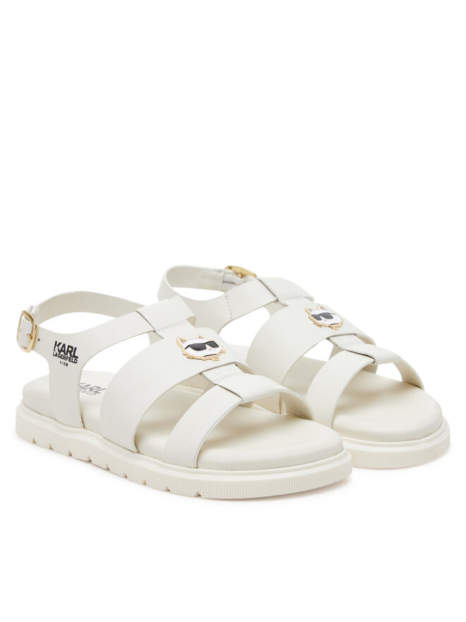 Karl Lagerfeld Kids Sandály Karl Lagerfeld Kids Z30372 S Écru
