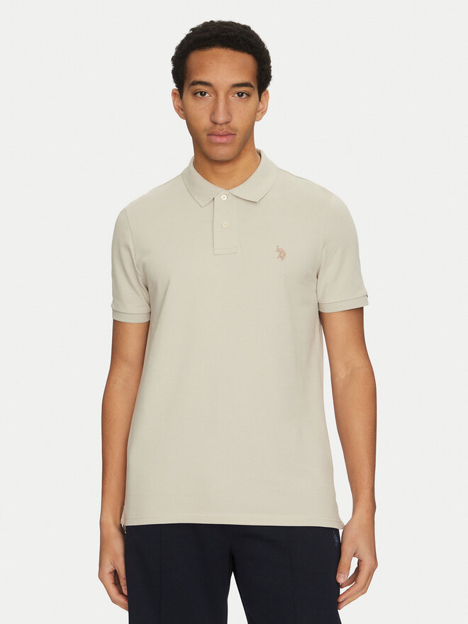 U.S. Polo Assn. U.S. Polo Assn. Polo marškinėliai MUP3312 Smėlio Regular Fit