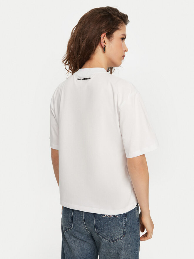 KARL LAGERFELD KARL LAGERFELD T-Shirt A1W17013 Weiß Regular Fit
