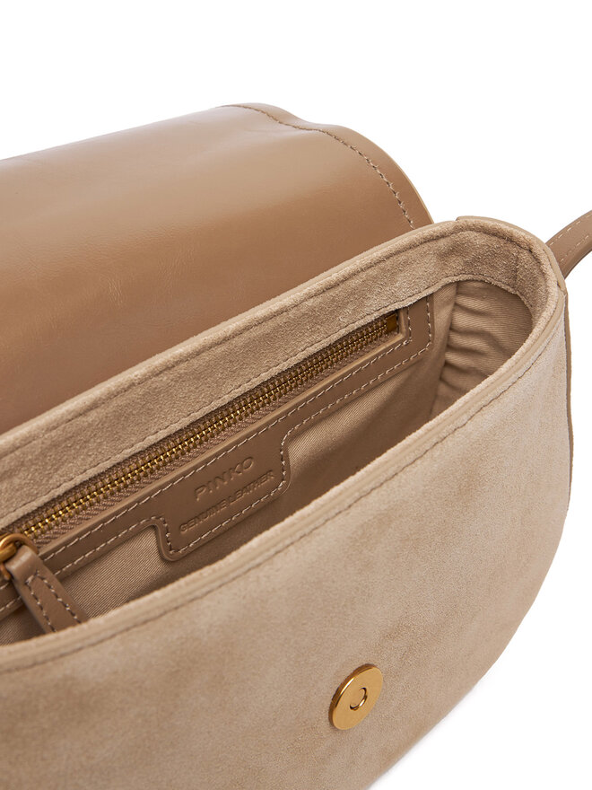 PINKO Kabelka PINKO Saddle Mini PE PLTT 103831 A29N Béžová