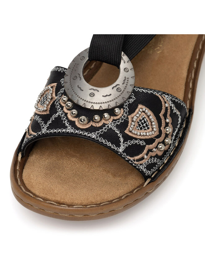 Rieker Sandalen Rieker 608B9-00 Schwarz