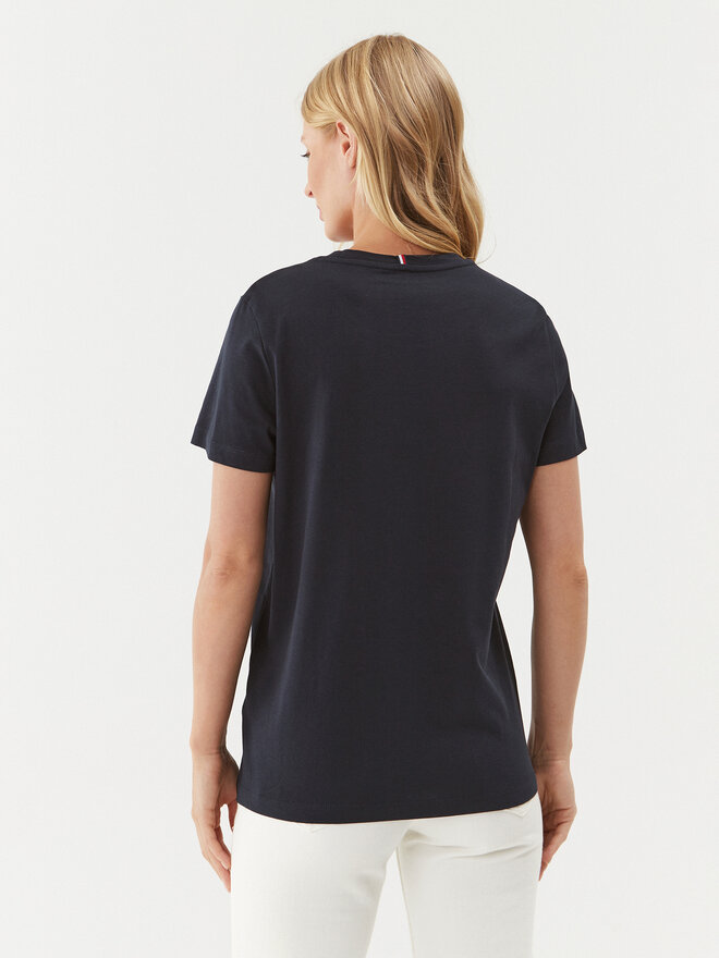 Tommy Hilfiger Tommy Hilfiger Majica Heritage Graphic Tee WW0WW24967 Mornarsko modra Regular Fit