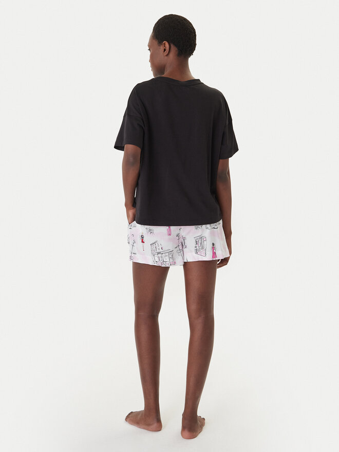 DKNY DKNY Pyjama YI50108 Schwarz Regular Fit