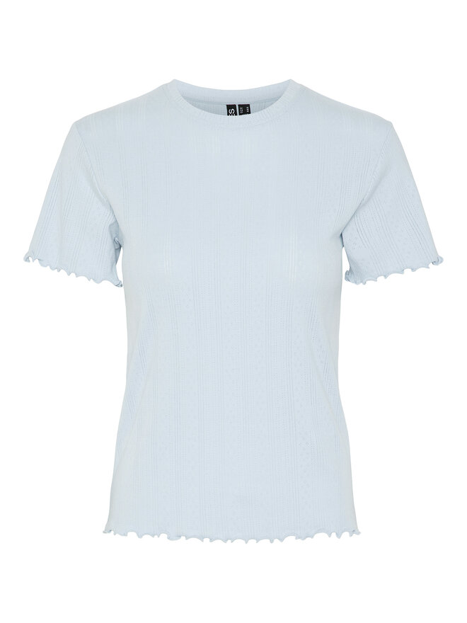 Pieces Pieces Camiseta Fia 17155480 Celeste Regular Fit