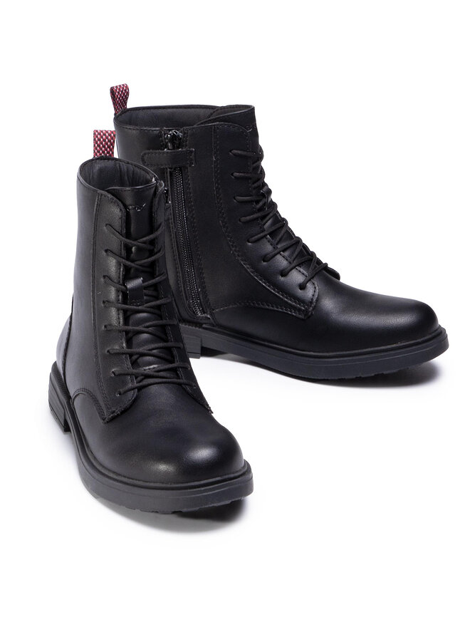 Geox Čižmy Geox J Eclair G. D J049QD 000BC C9999 D Čierna