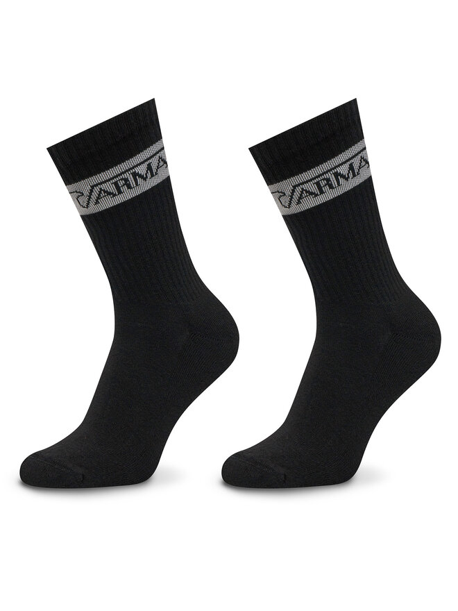 Emporio Armani Underwear 2 pár hosszú szárú férfi zokni Emporio Armani Underwear 303122 4F328 00020 Fekete