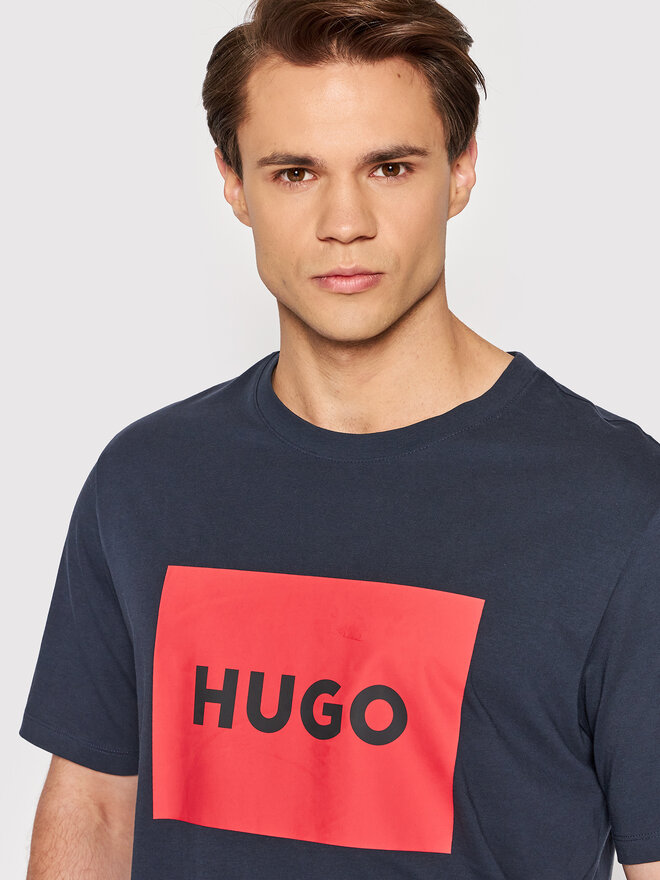 HUGO HUGO Camiseta Dulive222 50467952 Azul marino Regular Fit