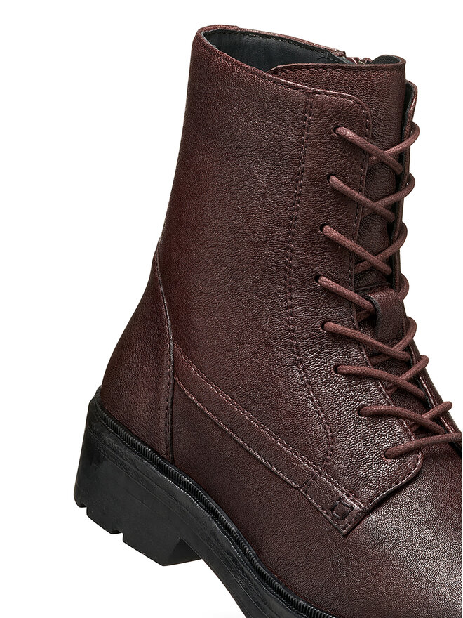 Geox Schnürschuhe Geox D Swelen D665GH 81 C7357 Dunkelrot