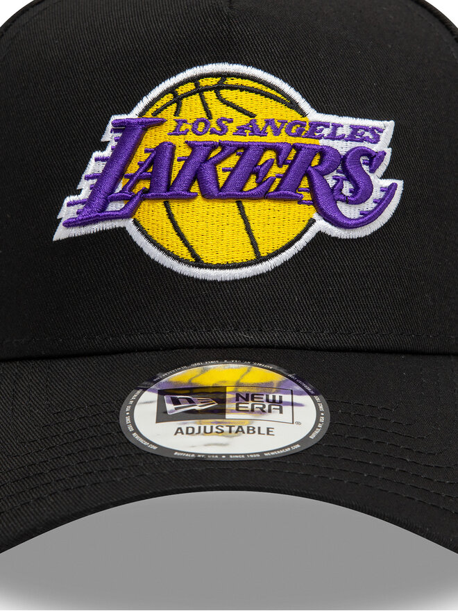 New Era Czapka z daszkiem New Era Los Angeles Lakers NBA Patch A-Frame 60595228 Czarny