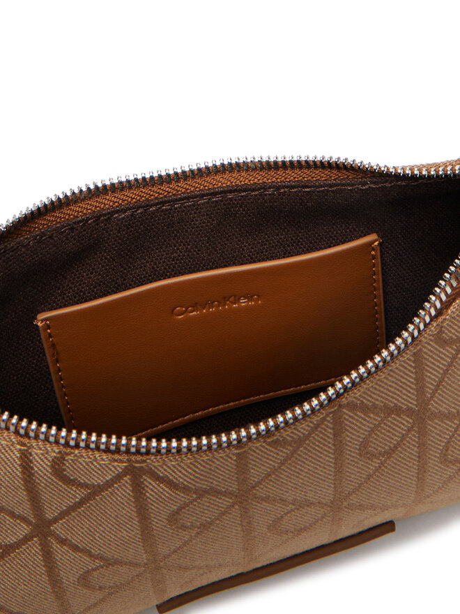 Calvin Klein Handtasche Calvin Klein Emblem Aop LV04F1164G Braun