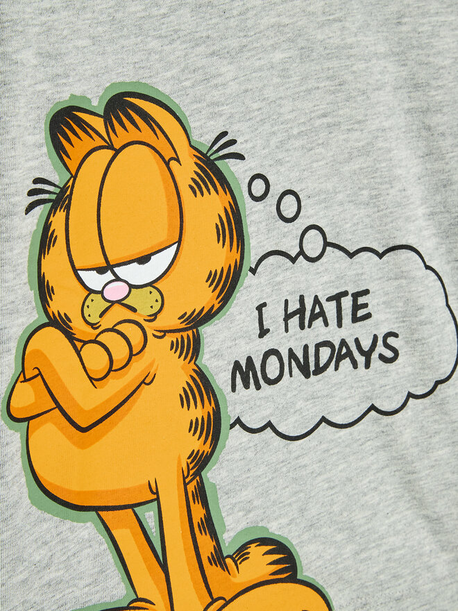 United Colors Of Benetton United Colors Of Benetton Camiseta Garfield 3096G103U Gris Regular Fit