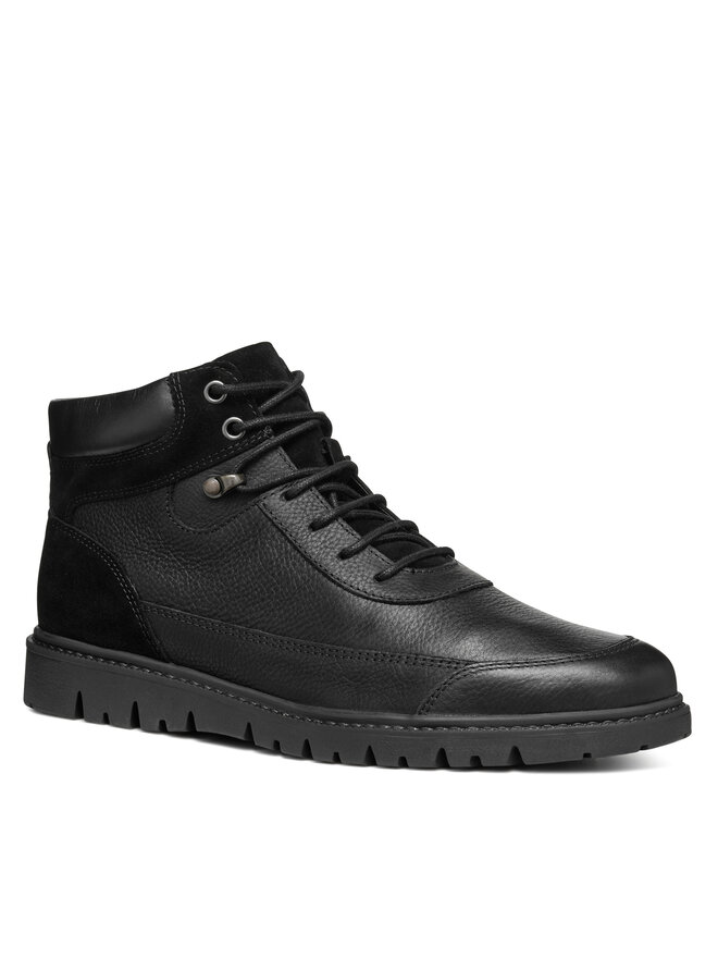 Geox Schnürschuhe Geox U Ghiacciaio U46DGA 04622 C9999 Schwarz