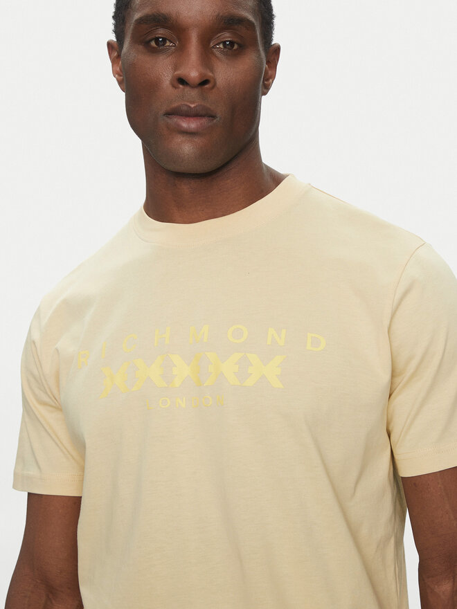 Richmond X Richmond X Camiseta UMP25004TS Beis Regular Fit
