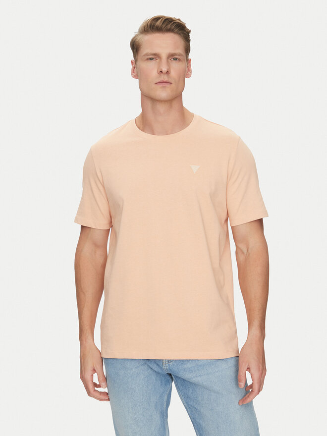 Guess Guess Marškinėliai M4YI0A KCCM1 Oranžinė Regular Fit