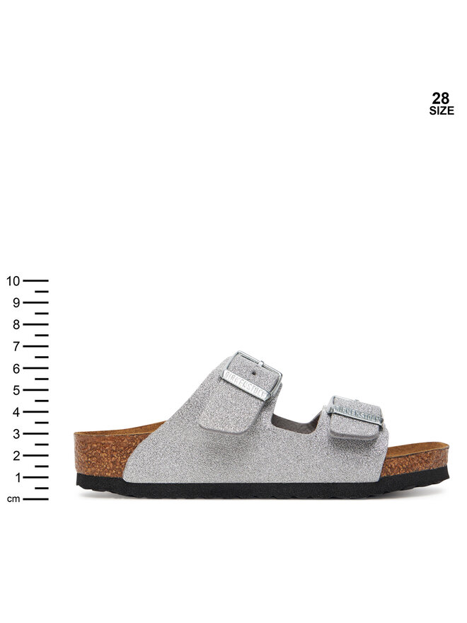 Birkenstock Natikače Birkenstock Arizona Kids 1030477 Srebrna